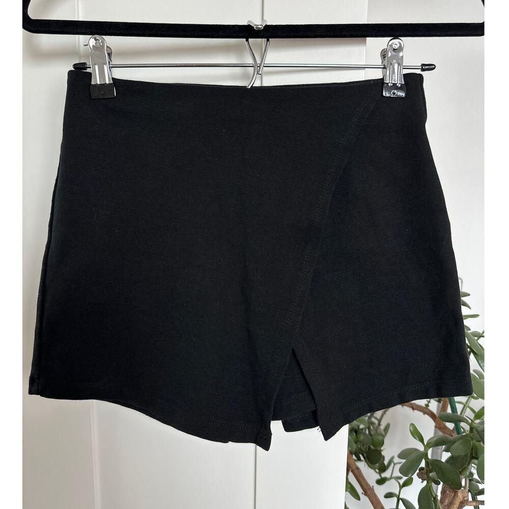 Brandy Melville Black Mini Skort, One Size, EUC